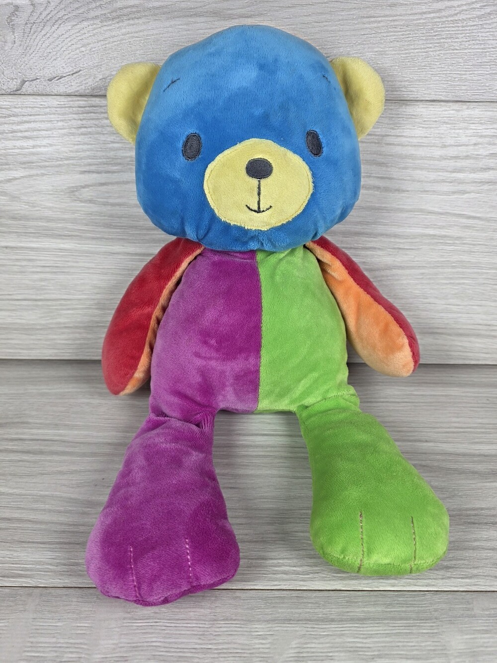 Baby Gund Popsicle Multicolor Colorblock Plush Teddy Bear 13" SU49